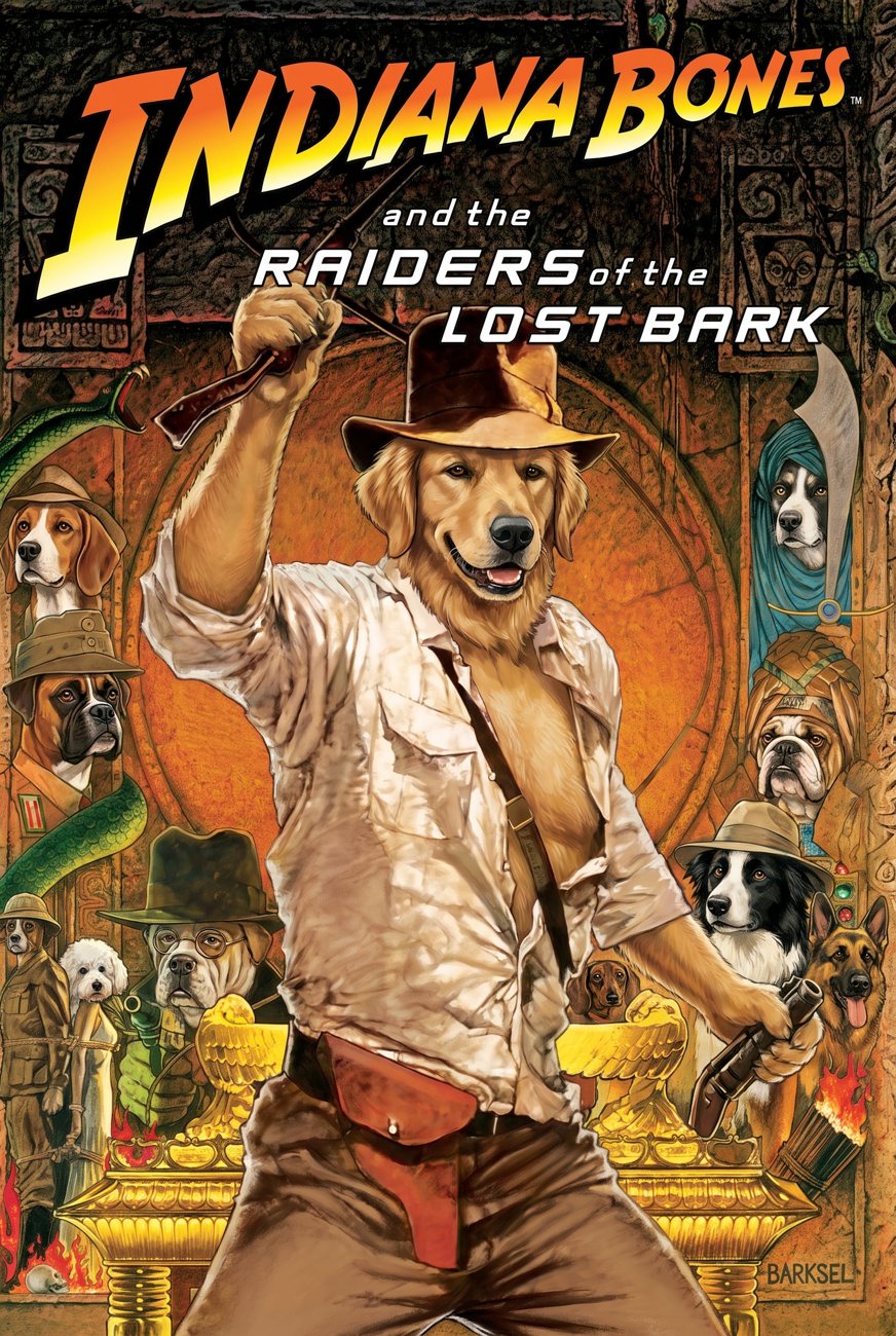 Raiders of the Lost Bark pet movie poster